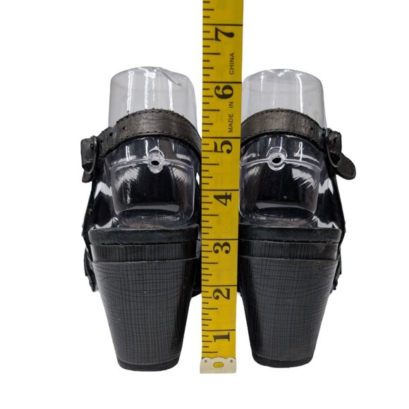 Dansko Nina Heeled Leather Sandals Womens Black Slingback 7707950200 Sz 38 / 7.5 - Picture 9 of 12